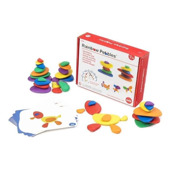 Edx Rainbow Pebbles Set in a Box (Ages 3+)