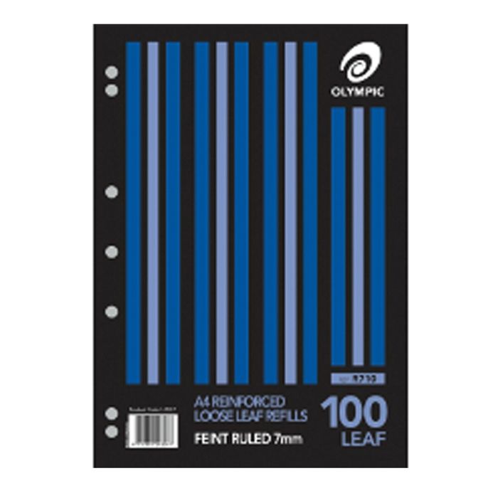 Olympic A4 Loose Leaf Refills 100 Pack