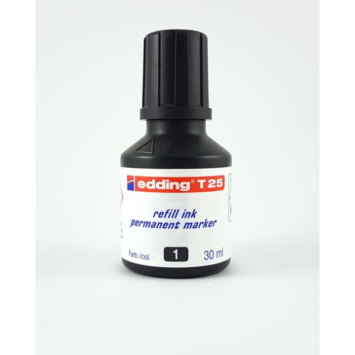 EDDING T25 Black Refill Ink (Colour 1) 30 ml