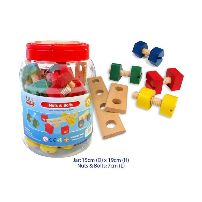 Nuts & Bolts 56pc in Jar (Ages 3+)