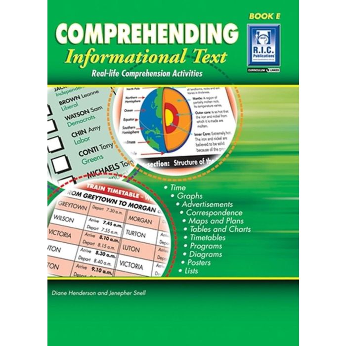 Comprehending Informational Text Book E (Ages 9-10)
