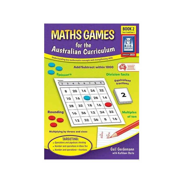 Maths Games for the Australian Curriculum Book 2 (Year 2-3)