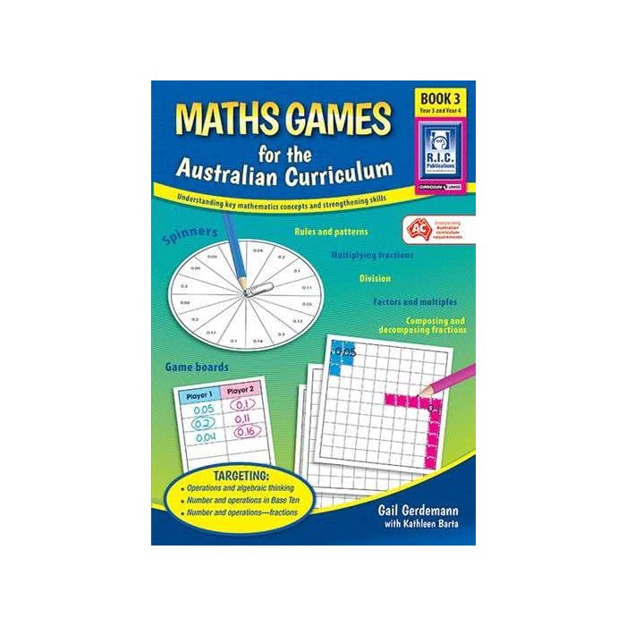 Maths Games for the Australian Curriculum Book 3 (Year 3-4)