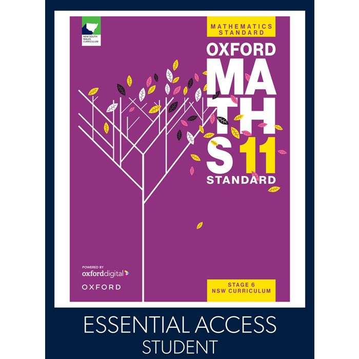 Oxford Maths Standard Year 11 Stage 6 Essential Digital (Code Emailed)