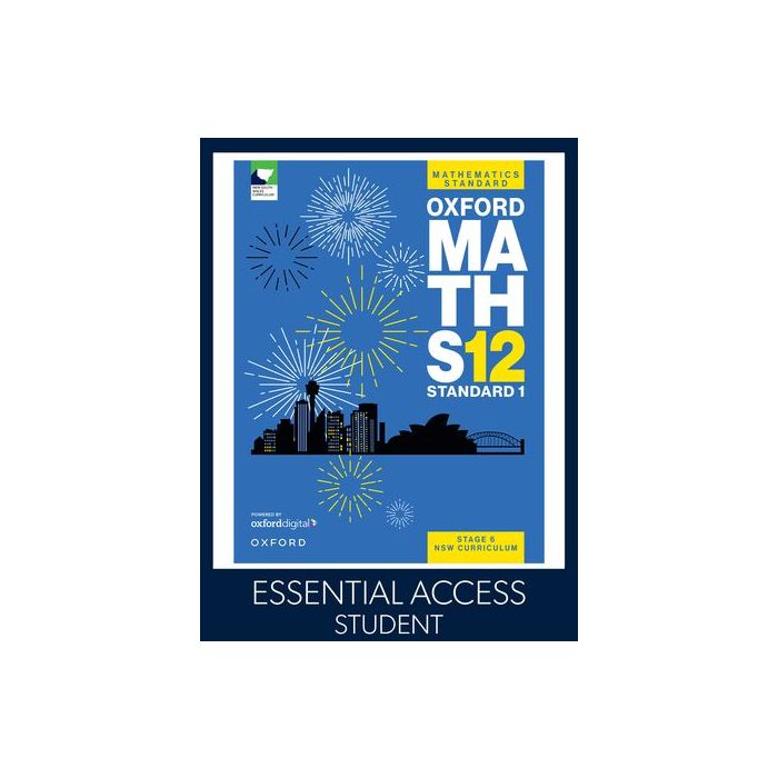 Oxford Maths Standard 1 Year 12 NSW Stage 6 Essential Digital (Code Emailed)