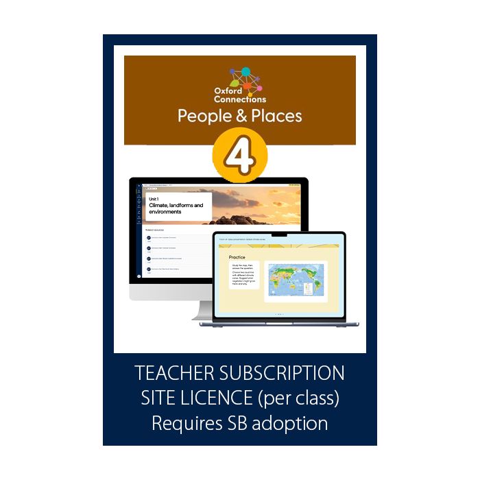 [Pre-order] Oxford Connections: People & Places Teacher Subscription Site Licence Y4 (with SB adoption) [Due Nov 2026]