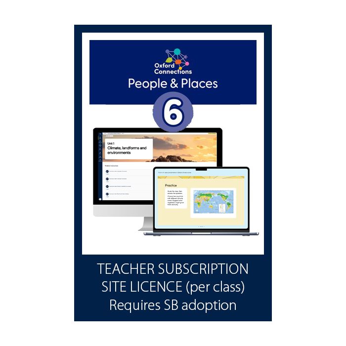 [Pre-order] Oxford Connections: People & Places Teacher Subscription Site Licence Y6 (with SB adoption) [Due Nov 2026]