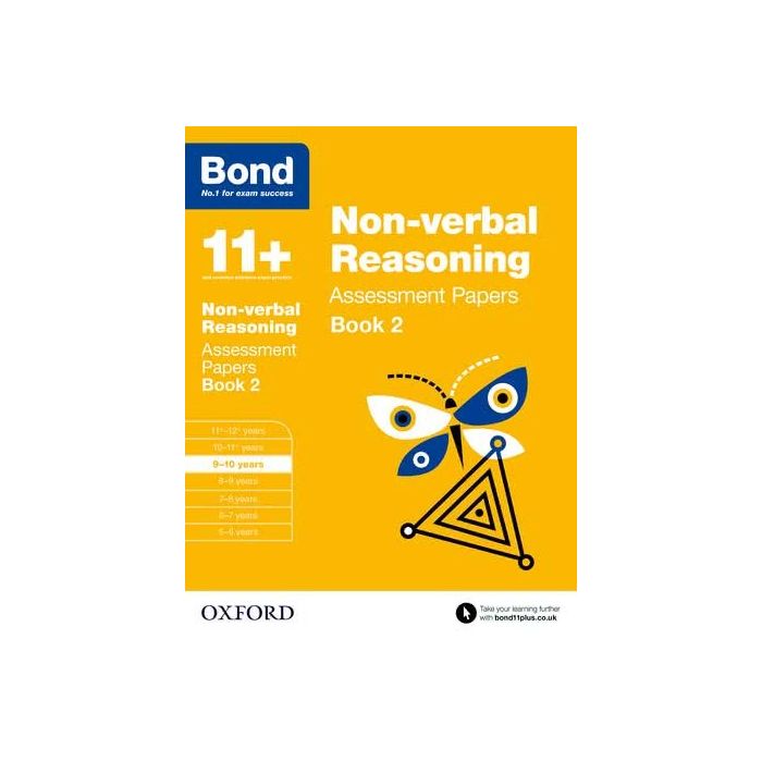 Bond 11+: Non-verbal Reasoning Assessment Papers for 9 to 10 years Book 2
