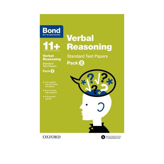 Bond 11+: Verbal Reasoning: Standard Test Papers Pack 2