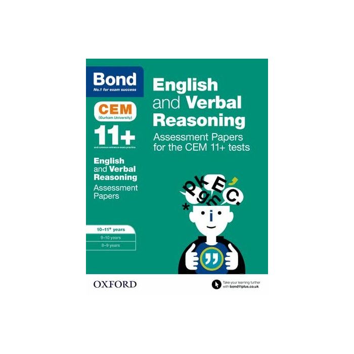 Bond 11+: CEM English & Verbal Reasoning 10 Minute Tests for 10-11 yrs