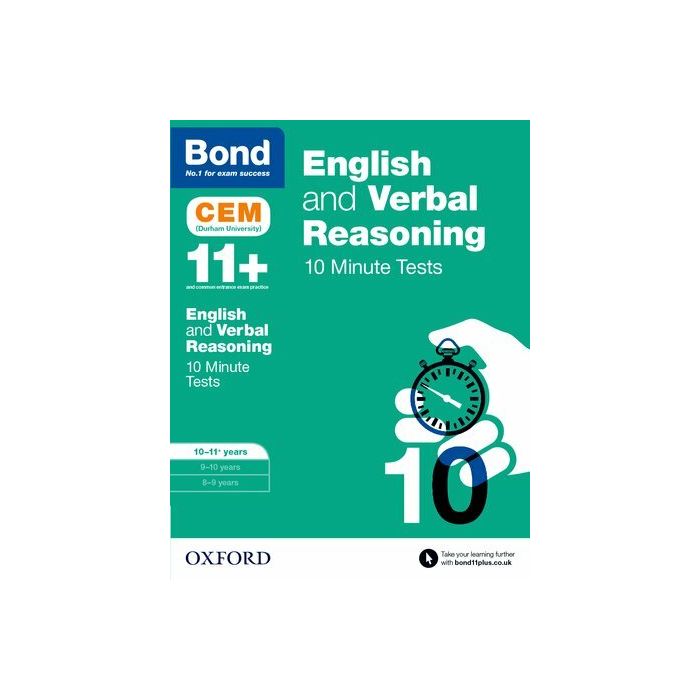 Bond 11+: English & Verbal Reasoning 10 Minute Tests 10-11 years