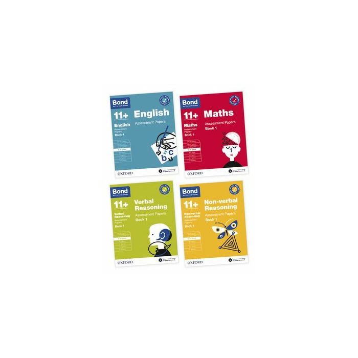 Bond 11+: English, Maths Verbal & Non-verbal Reasoning Book 1 Bundle for 9-10 yrs (2020 Edition)