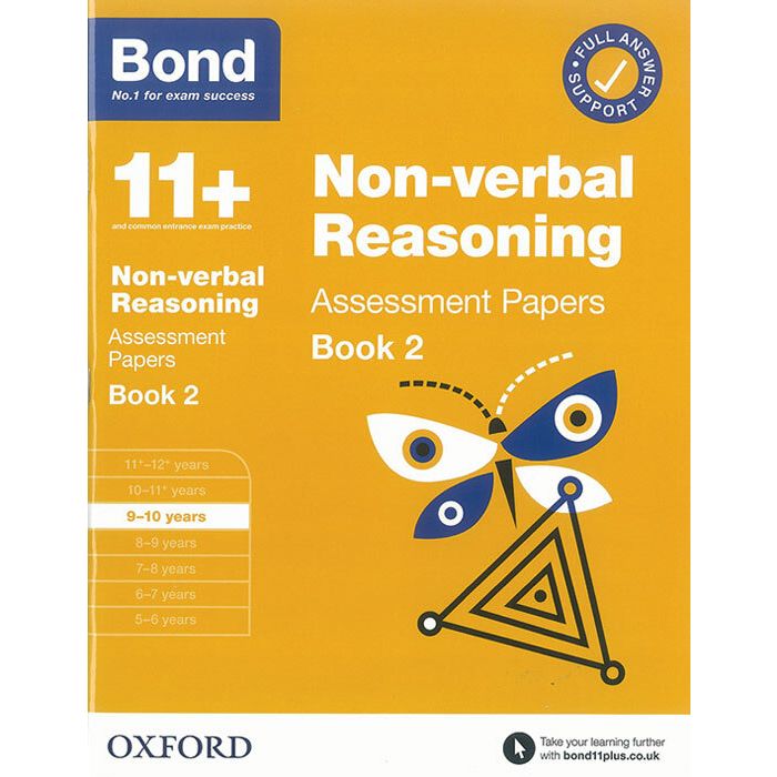 Bond 11+: Non-verbal Reasoning Assessment Papers for 9-10 yrs Book 2 (2020 Edition)