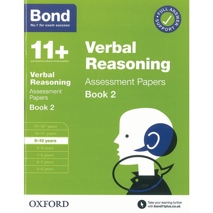 Bond 11+: Verbal Reasoning Assessment Papers for 9-10 yrs Book 2 (2020 Edition)