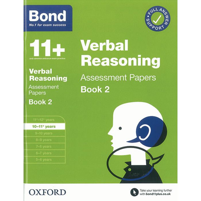 Bond 11+: Verbal Reasoning Assessment Papers for 10-11 yrs Book 2 (2020 Edition)