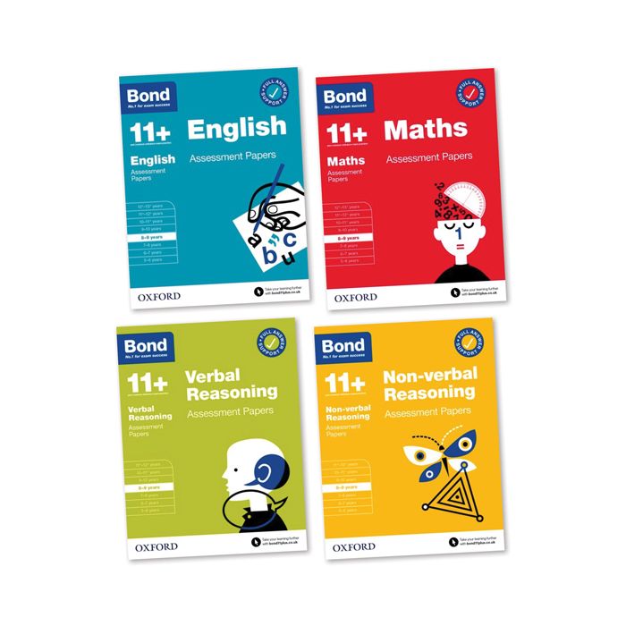 Bond 11+: English, Maths, Verbal & Non-verbal Reasoning Assessment Papers Bundle for 8-9 yrs