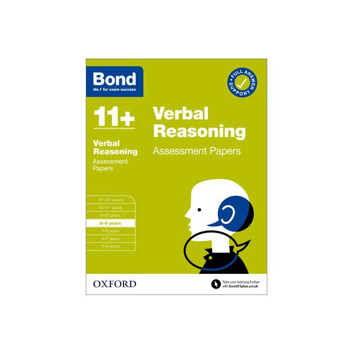 Bond 11+: Verbal Reasoning Assessment Papers for 8-9 yrs