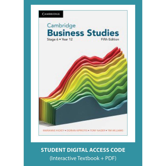 Cambridge Business Studies Stage 6 Year 12 5e digital (Code Emailed)