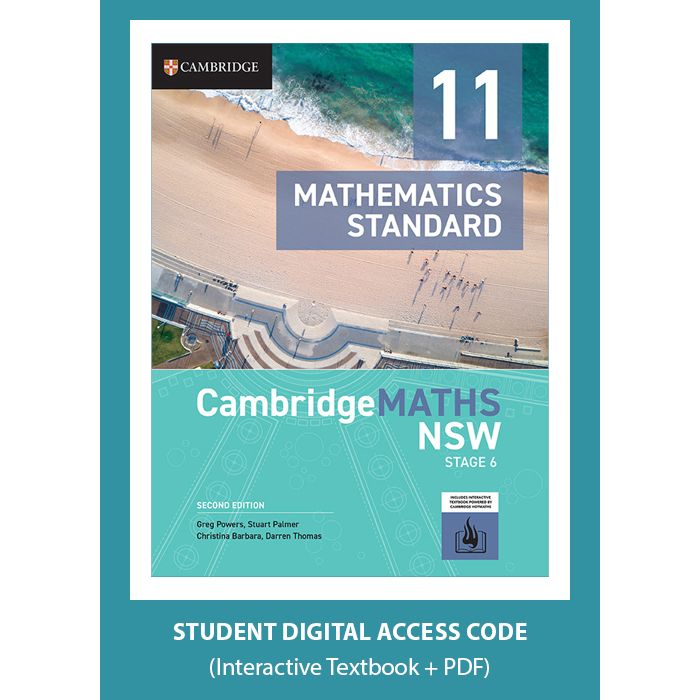 CambridgeMATHS NSW Stage 6 Standard Year 11 2e Digital (Code Emailed)
