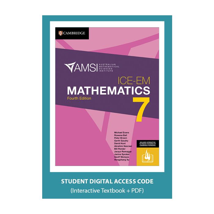 ICE-EM Mathematics Year 7 4e Digital (Code Emailed)