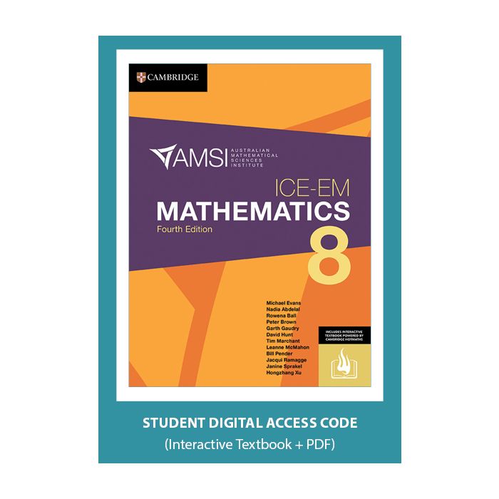 ICE-EM Mathematics Year 8 4e Digital (Code Emailed)