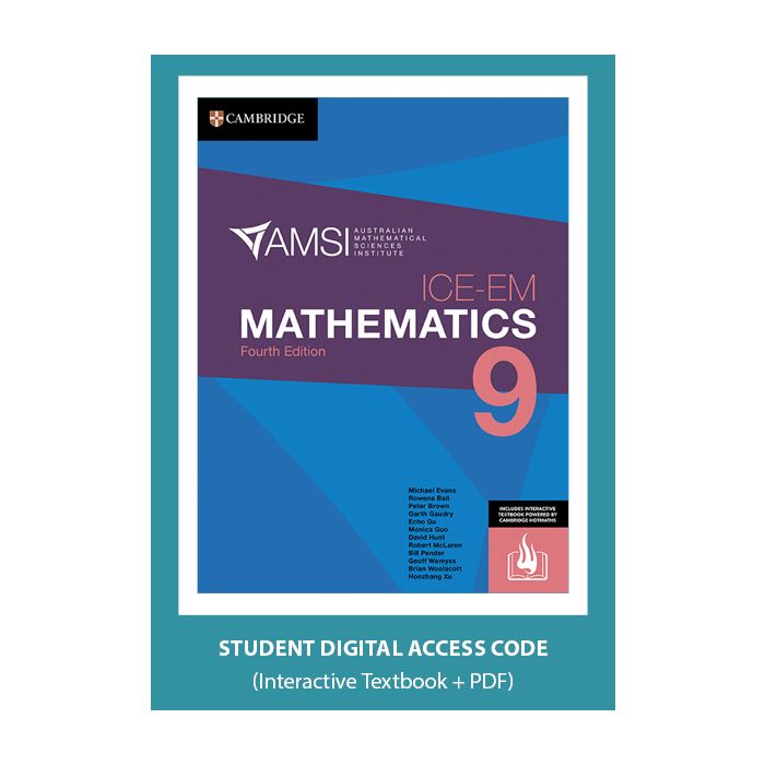 ICE-EM Mathematics Year 9 4e Digital (Code Emailed)