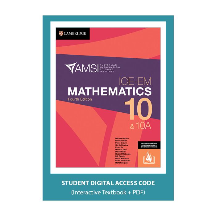 ICE-EM Mathematics Year 10 4e Digital (Code Emailed)
