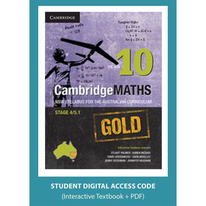 CambridgeMaths GOLD NSW for AC Year 10 digital (Code Emailed)