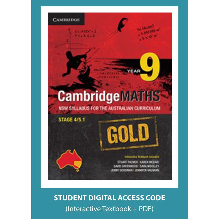 CambridgeMaths GOLD NSW for AC Year 9 digital (Code Emailed)