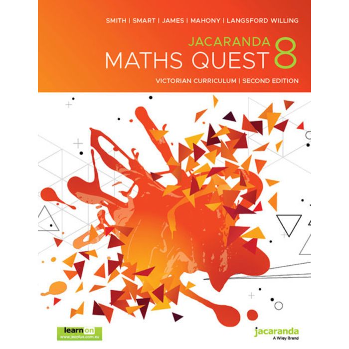 Jacaranda Maths Quest 8 Victorian Curriculum 3E learnON and Print