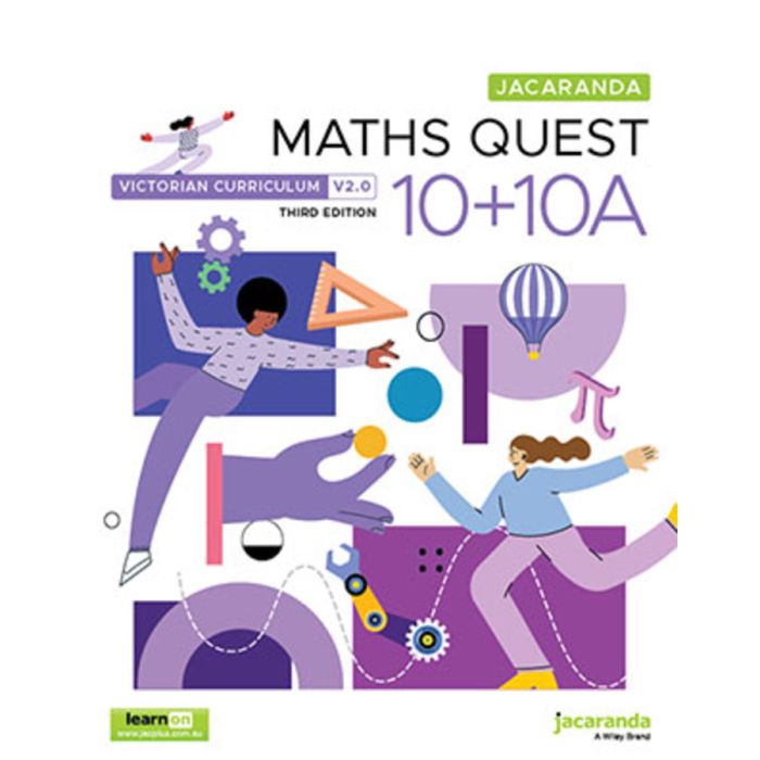 Jacaranda Maths Quest 10 + 10A Victorian Curriculum 3E learnON and Print