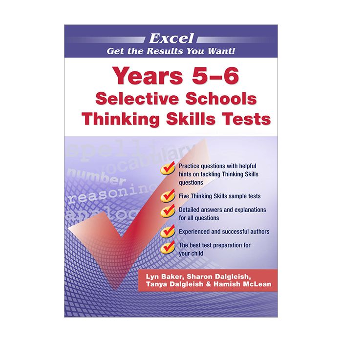 Excel Selective Schools and Scholarship Thinking Skills Tests Years 5-6