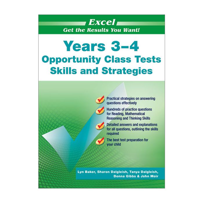 Excel Opportunity Class Tests Skills and Strategies Years 3-4 (2023 Edition)
