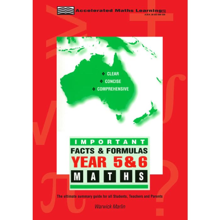 Facts and Formulas Years 5 & 6 (All levels)