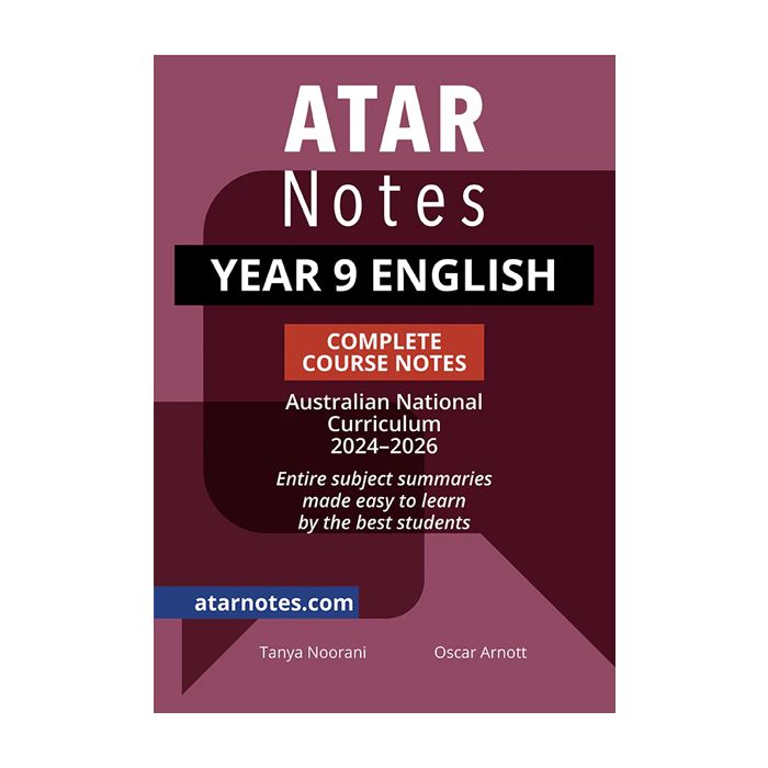 ATAR Notes: Year 9 English Notes (2024-2026)
