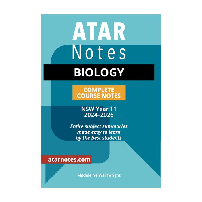 ATAR Notes: HSC Year 11 Biology Notes (2024-2026)