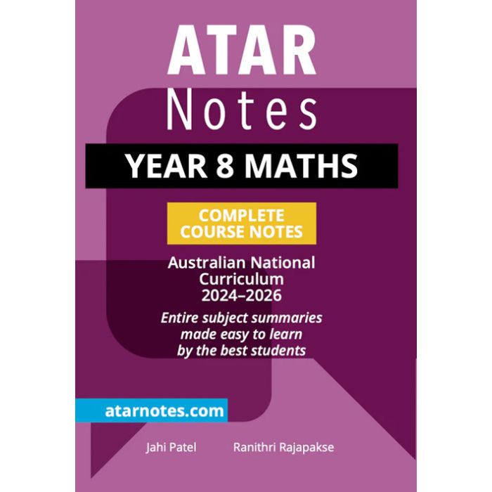 ATAR Notes: Year 8 Maths Notes (2024-2026)