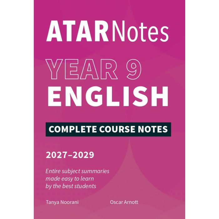 ATAR Notes Year 9 English Notes (2027-2029)