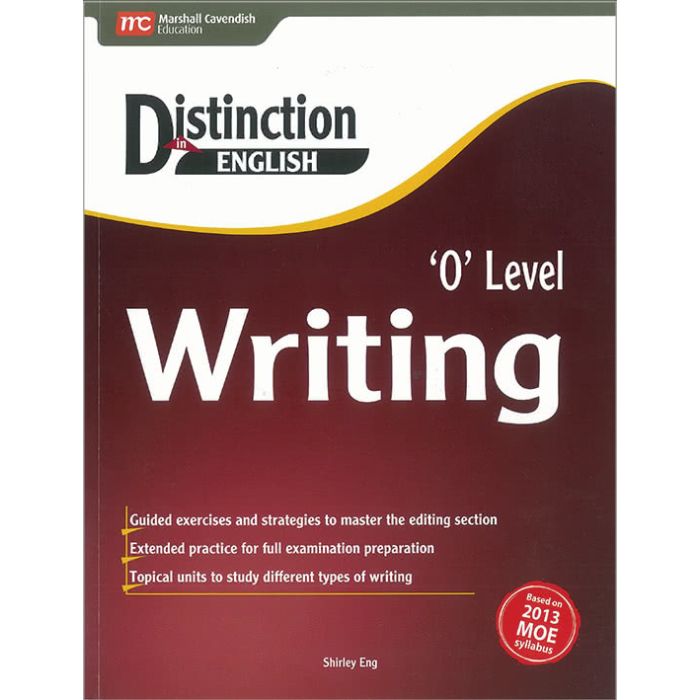 Distinction in English 'O' Level Writing