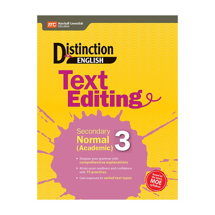 Distinction in English: Text Editing Secondary 3 Normal (Academic)