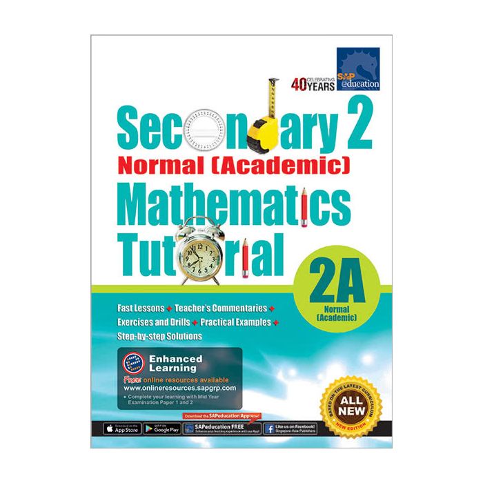Secondary 2 Normal (Academic) Mathematics Tutorial 2A