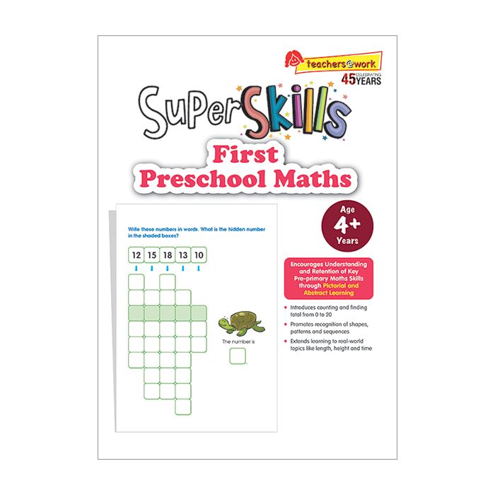 Super Skills First Preschool Maths for Age 4+