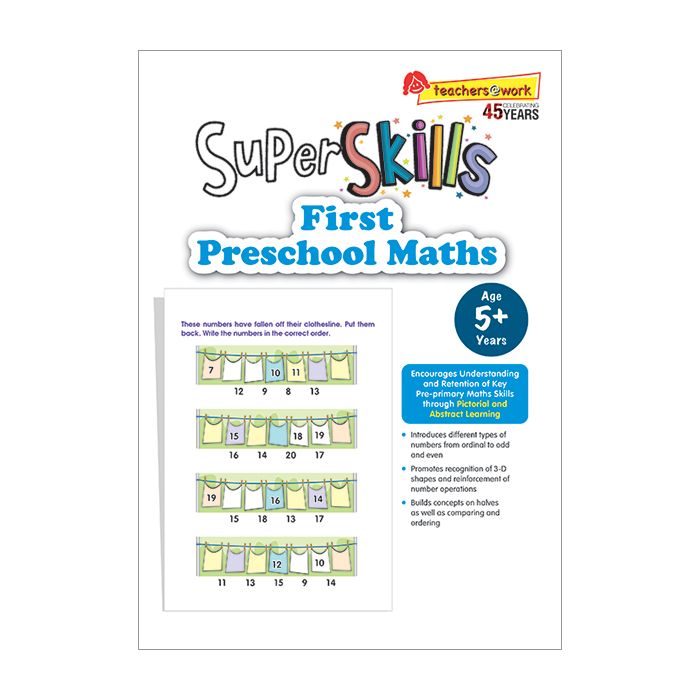 Super Skills First Preschool Maths for Age 5+