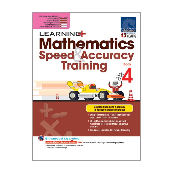 Learning+ Mathematics Speed & Accuracy Training Book 4