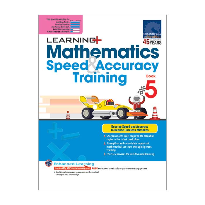 Learning+ Mathematics Speed & Accuracy Training Book 5