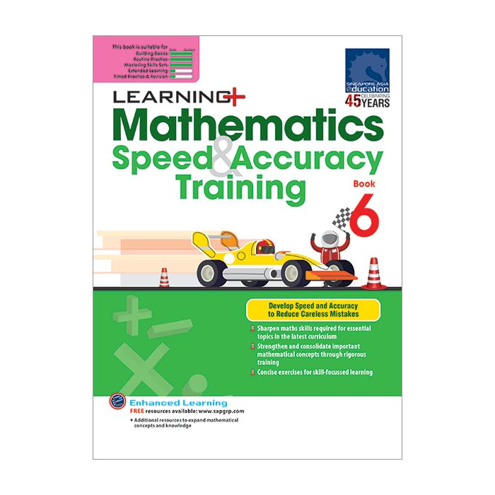 Learning+ Mathematics Speed & Accuracy Training Book 6