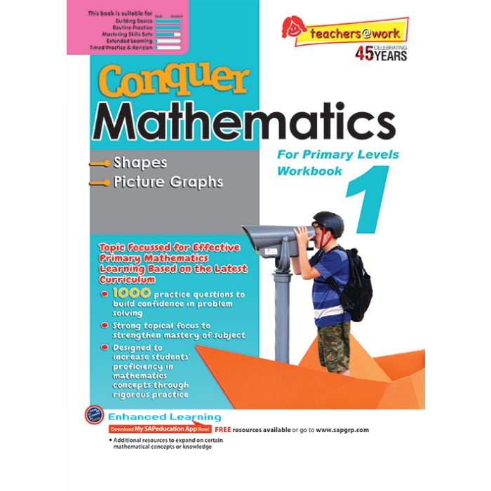 Conquer Mathematics Book 1: Shapes, Picture Graphs
