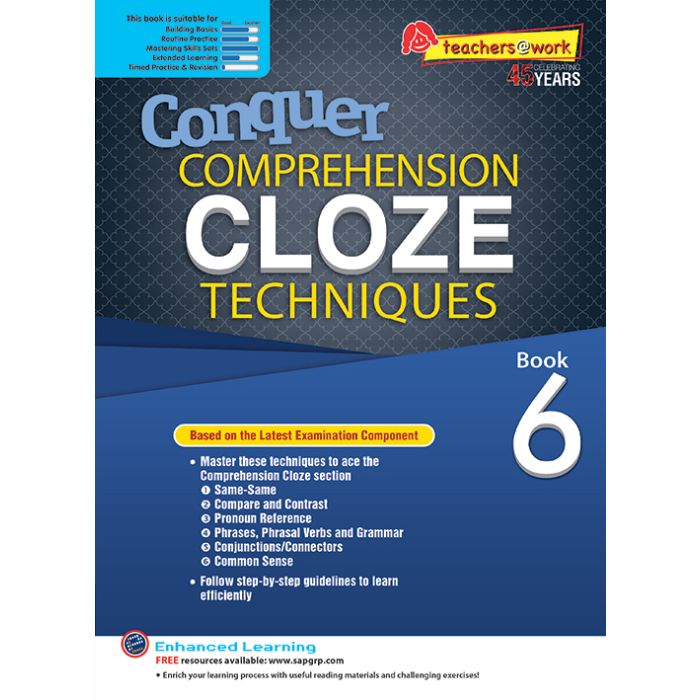 Conquer Comprehension Cloze Techniques Book 6