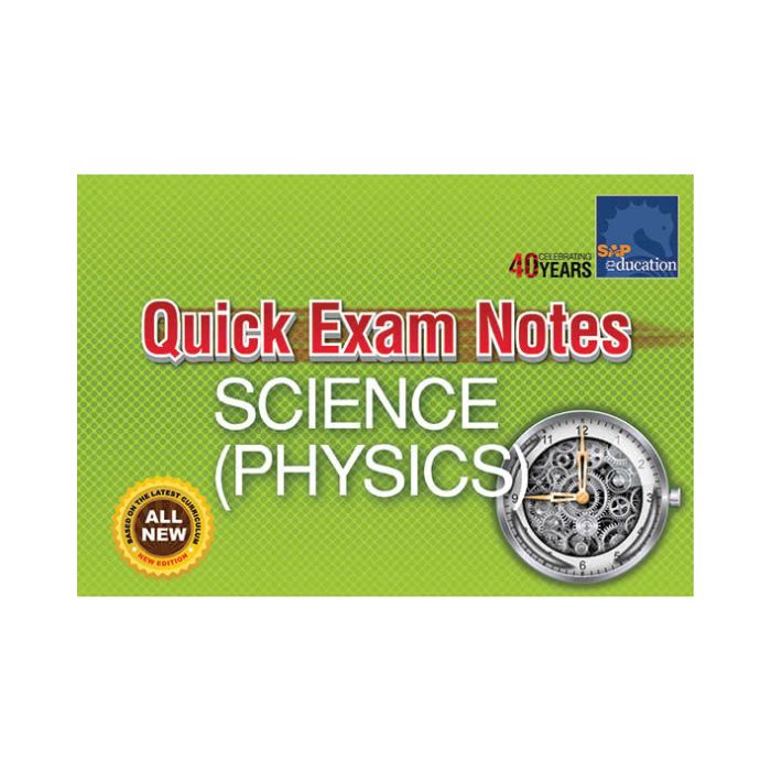 Quick Exam Notes Science Physics