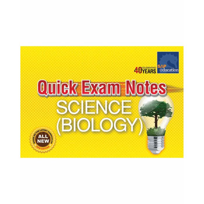 Quick Exam Notes Science Biology